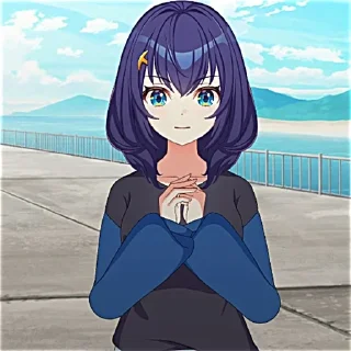 🫐 emoji shizuka stickers by: @tgc_wds Telegram sticker 4 of 49