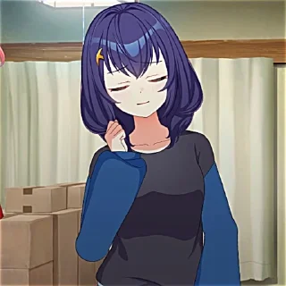 🫐 emoji shizuka stickers by: @tgc_wds Telegram sticker 24 of 49