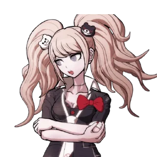 😕 emoji Junko Enoshima :3 Telegram sticker 7 of 39