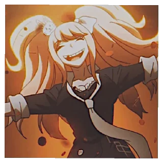 😆 emoji Junko Enoshima Telegram sticker 5 of 52