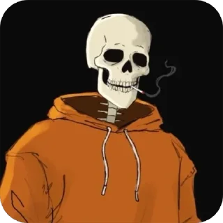 💀 emoji UnderSwap Papyrus  @UndertaleDeltaruneStickersArts Telegram sticker 11 of 25