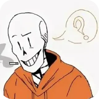 🤔 emoji UnderSwap Papyrus Telegram sticker 8 of 35
