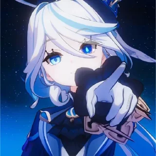 ☝️ emoji FURINA 💙 @a4_sisi Telegram sticker 22 of 47