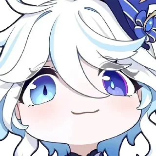 🙂 emoji FURINA 💙 @a4_sisi Telegram sticker 19 of 47