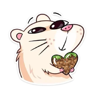 Sticker from Крысик играет в Майнкрафт🟩