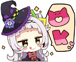 🆗 emoji Murasaki Shion @jp_stickers Telegram sticker 13 of 24