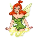 😃 emoji Green Fairy Telegram sticker 17 of 40