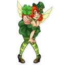 🍀 emoji Green Fairy Telegram sticker 24 of 40