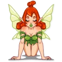 💋 emoji Green Fairy Telegram sticker 15 of 40