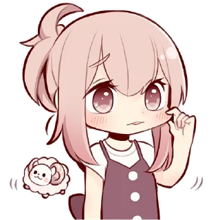😜 emoji Коричневая-тян @Nyasticks Telegram sticker 18 of 42