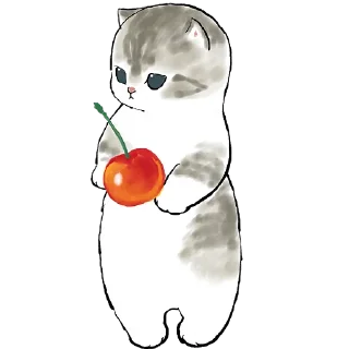 🍒 emoji Фруктовые котята @Nyasticks Telegram sticker 22 of 41