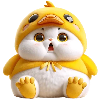 😯 emoji Пушистые утята @Nyasticks Telegram sticker 18 of 33