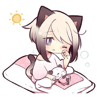 ☀ emoji Весенние котята @Nyasticks Telegram sticker 16 of 41