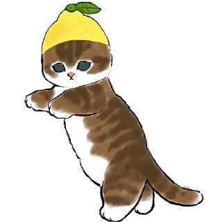 🍋 emoji Фруктовые котята @Nyasticks Telegram sticker 21 of 41