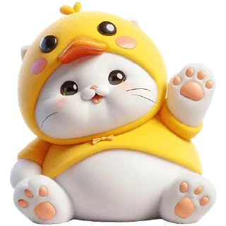 🖐 emoji Пушистые утята @Nyasticks Telegram sticker 19 of 33