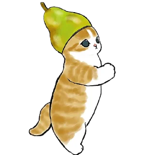 🍐 emoji Фруктовые котята @Nyasticks Telegram sticker 19 of 41