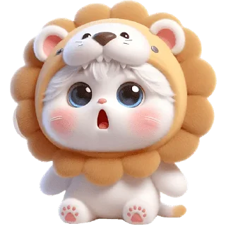 😱 emoji Котята-львята @Nyasticks Telegram sticker 22 of 41