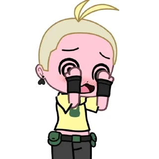🌟 emoji Лысый Чарльз🧔🏿‍♀ Telegram sticker 16 of 33