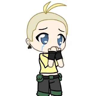 🌟 emoji Лысый Чарльз🧔🏿‍♀ Telegram sticker 19 of 33