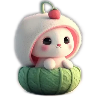 🐰 emoji @stickersbyzova Telegram sticker 11 of 39