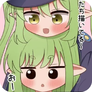 👍 emoji Хикари и Нозоми Telegram sticker 19 of 49