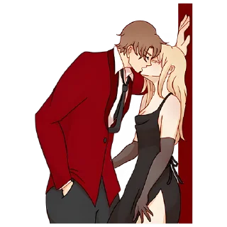 💋 emoji Любовь в воздухе 4 @Nyasticks Telegram sticker 15 of 25