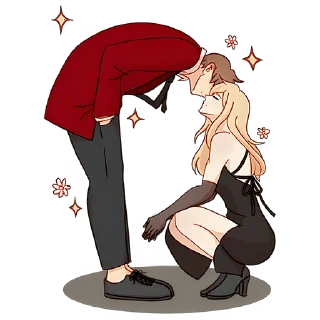 😘 emoji Любовь в воздухе 4 @Nyasticks Telegram sticker 9 of 25