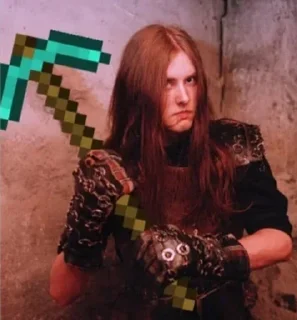 ⛏️ emoji Блэк митол Telegram sticker 5 of 27