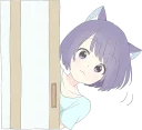 👀 emoji CatGirl Sticker ENG :: @line_stickers Telegram sticker 5 of 40