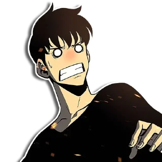 😨 emoji БОЛЬШЕ ⇨ @CLOOBHUB ПОДТЯНИТЕ УРОВНЯ В ОДИНОЧКУ Telegram sticker 9 of 38