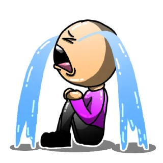 😭 emoji OBJECTIVE Stickers Telegram sticker 18 of 57
