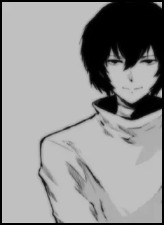 🖤 emoji dostoevsky × dazai Telegram sticker 22 of 62