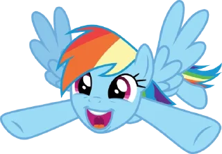 👏 emoji Rainbow | @MyLittlePony_bots Telegram sticker 20 of 120