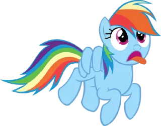 🤪 emoji Rainbow | @MyLittlePony_bots Telegram sticker 7 of 120