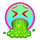 🤮 emoji Rainbow emoji Telegram sticker 23 of 25