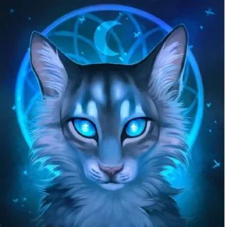 😇 emoji Коты-воители Воробей Telegram sticker 7 of 13
