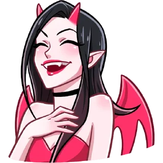 😂 emoji Дьяволица Telegram sticker 5 of 40