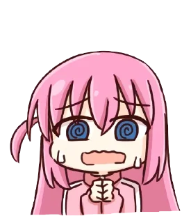 😳 emoji @dangokimochi Bocchi the Rock! Telegram sticker 11 of 25