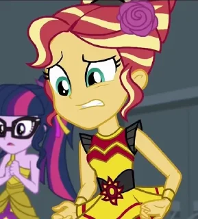 😥 emoji sunset shimmer💫 pt2 Telegram sticker 4 of 120