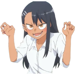 😈 emoji Nagatoro Telegram sticker 21 of 36