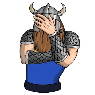 🤦‍♂️ emoji Ukrainian Viking Telegram sticker 5 of 16