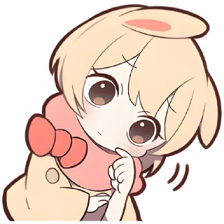 😯 emoji Сладкий зайчик @Nyasticks Telegram sticker 22 of 42