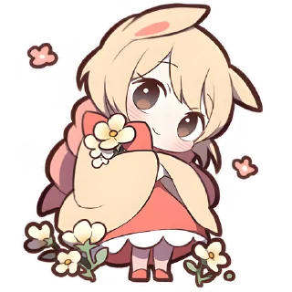 🌺 emoji Сладкий зайчик @Nyasticks Telegram sticker 10 of 42