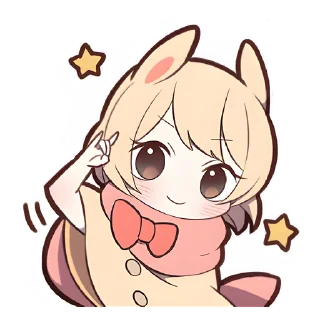 🙋‍♀ emoji Сладкий зайчик @nyasticks Telegram sticker 10 of 41