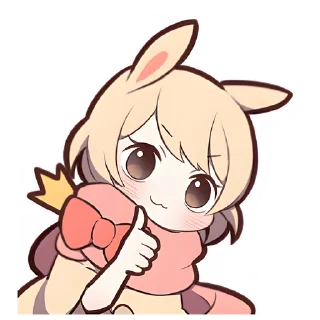 👍 emoji Сладкий зайчик @nyasticks Telegram sticker 12 of 41