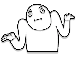 🤷‍♂️ emoji Мемчики Telegram sticker 10 of 89