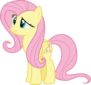 🤨 emoji Fluttershy 2 | @MLP_AnimatedStickers Telegram sticker 23 of 107