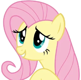 😅 emoji Fluttershy 2 | @MLP_AnimatedStickers Telegram sticker 15 of 107