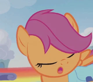 👎 emoji Scootaloo | @MLP_AnimatedStickers Telegram sticker 15 of 50