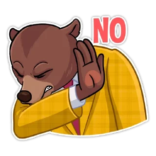 🙅‍♂️ emoji @quotexh Bear Trader Telegram sticker 15 of 21